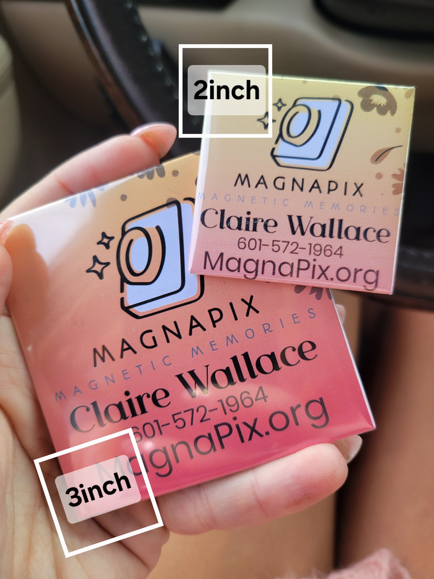 3inch Custom Photo Magnets (8pk)